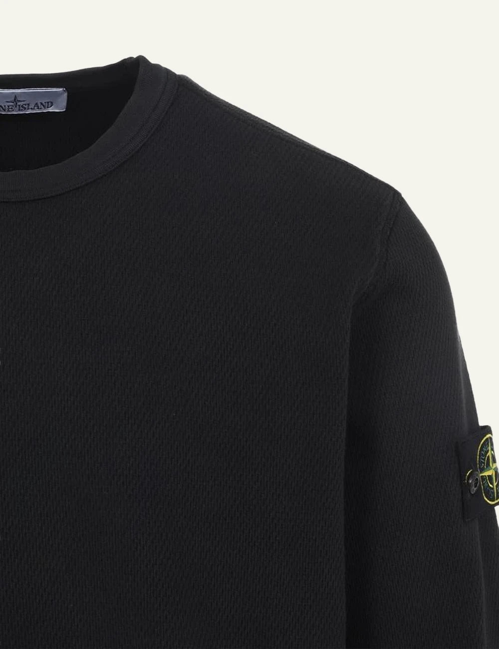 Stone Island sweatshirt black logo look