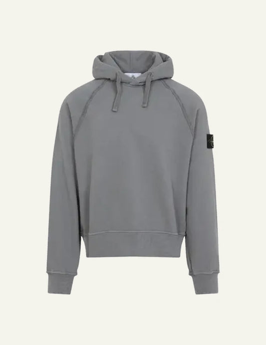 Stone Island sweatshirt gray front look