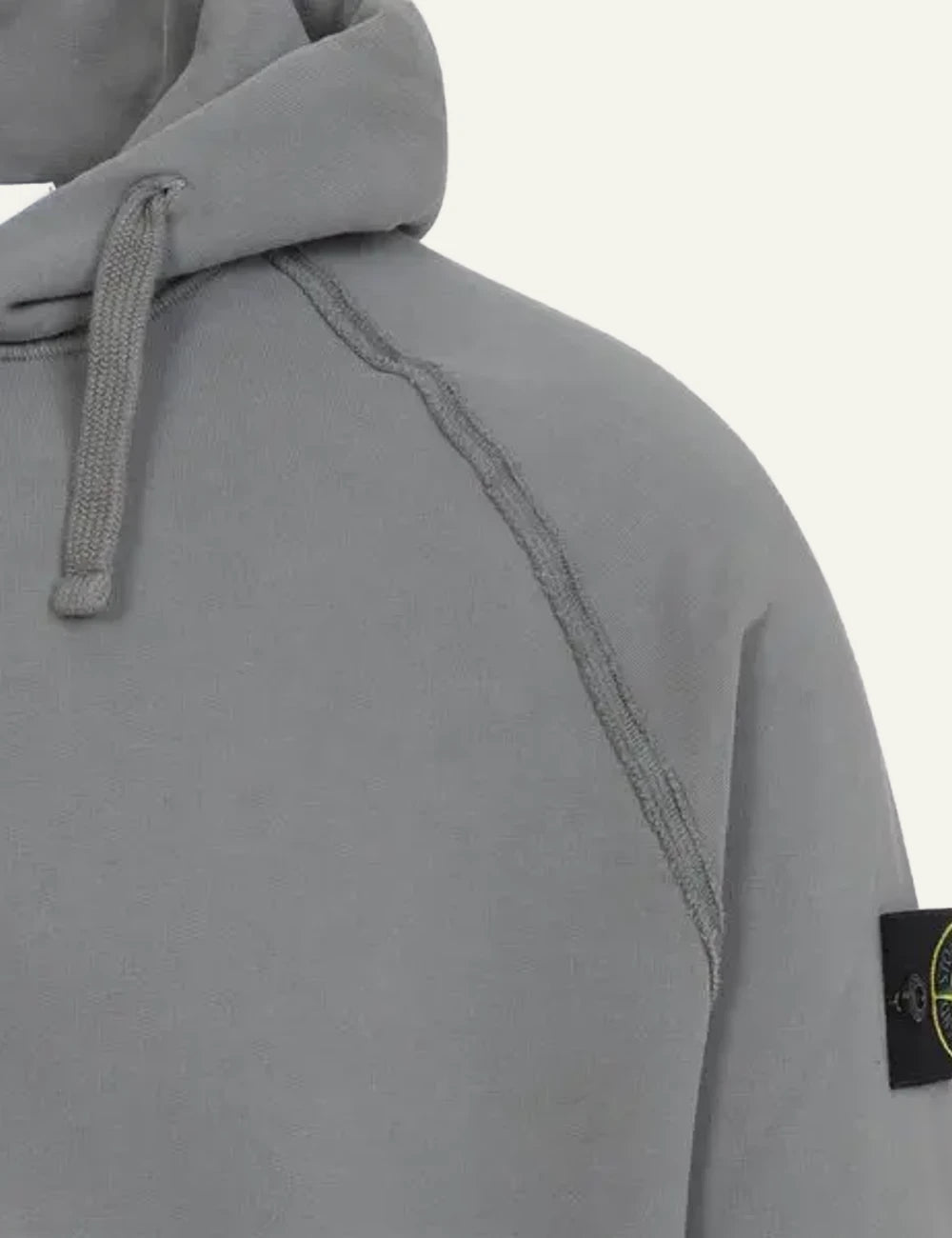 Stone Island sweatshirt gray logo look