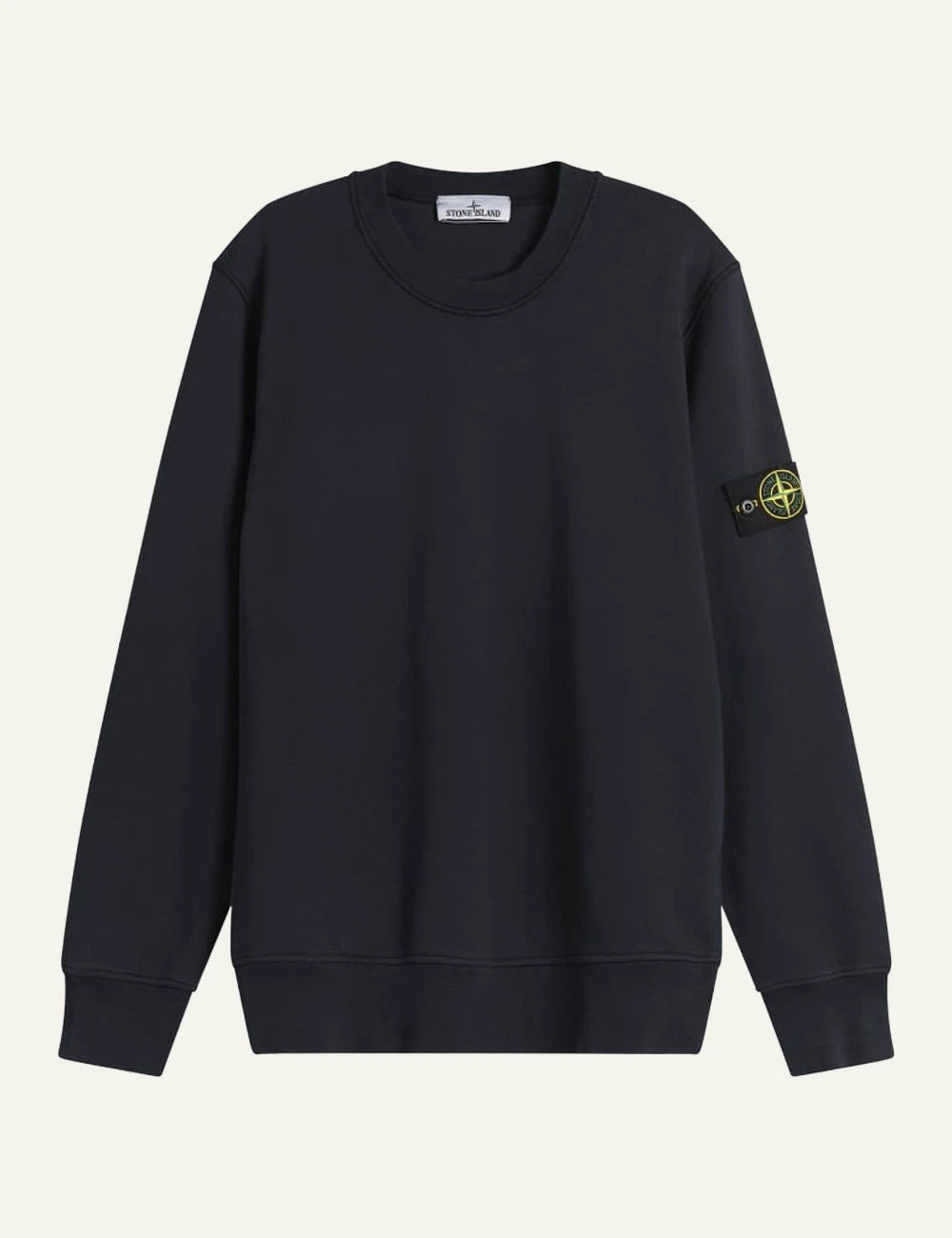 stone island sweatshirt navy front flat
