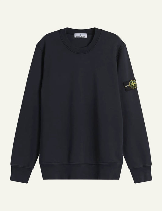 stone island sweatshirt navy front flat