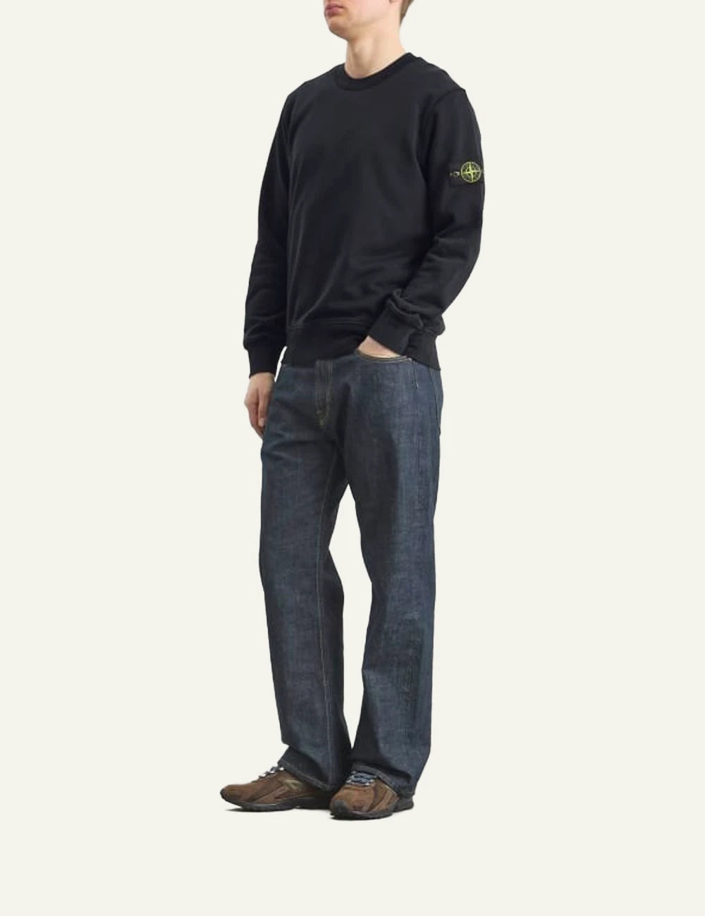 stone island sweatshirt navy full body