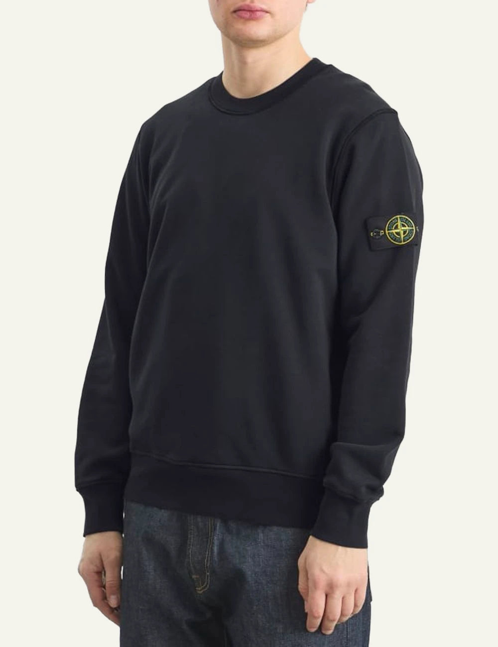 stone island sweatshirt navy side