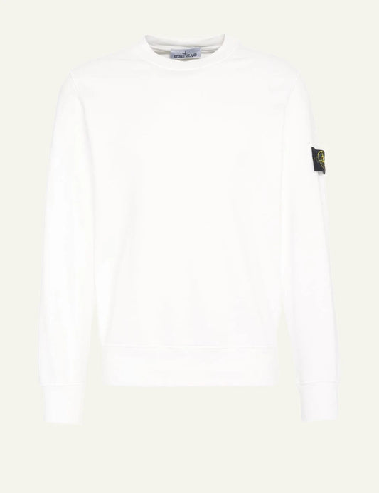 stone island sweatshirt white front flat