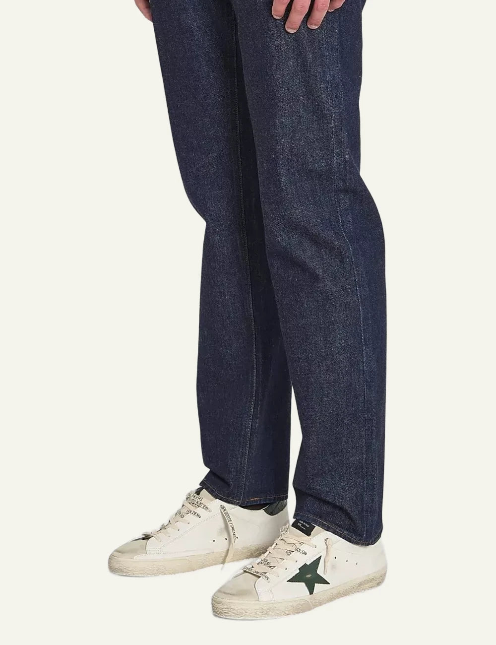 Stone Island trousers blue detail look