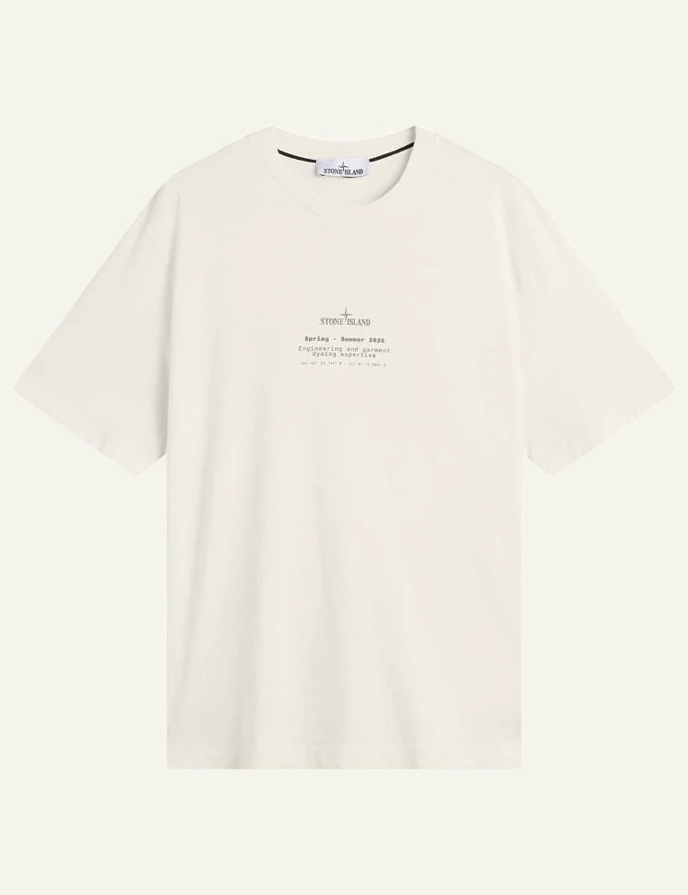 Stone Island t-shirt beige on front flat