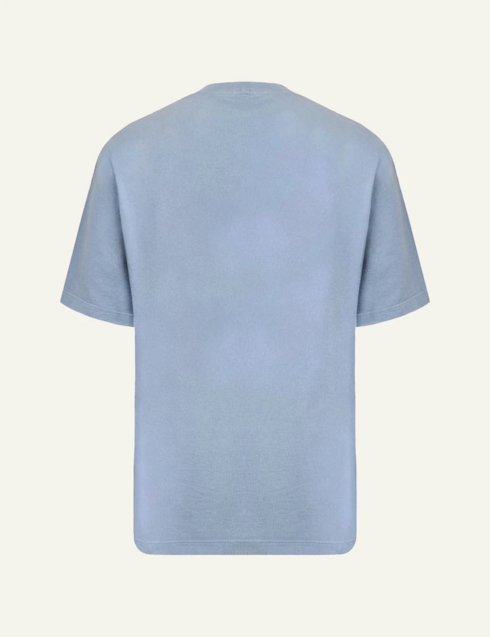 Stone Island t-shirt light blue back view logo patch