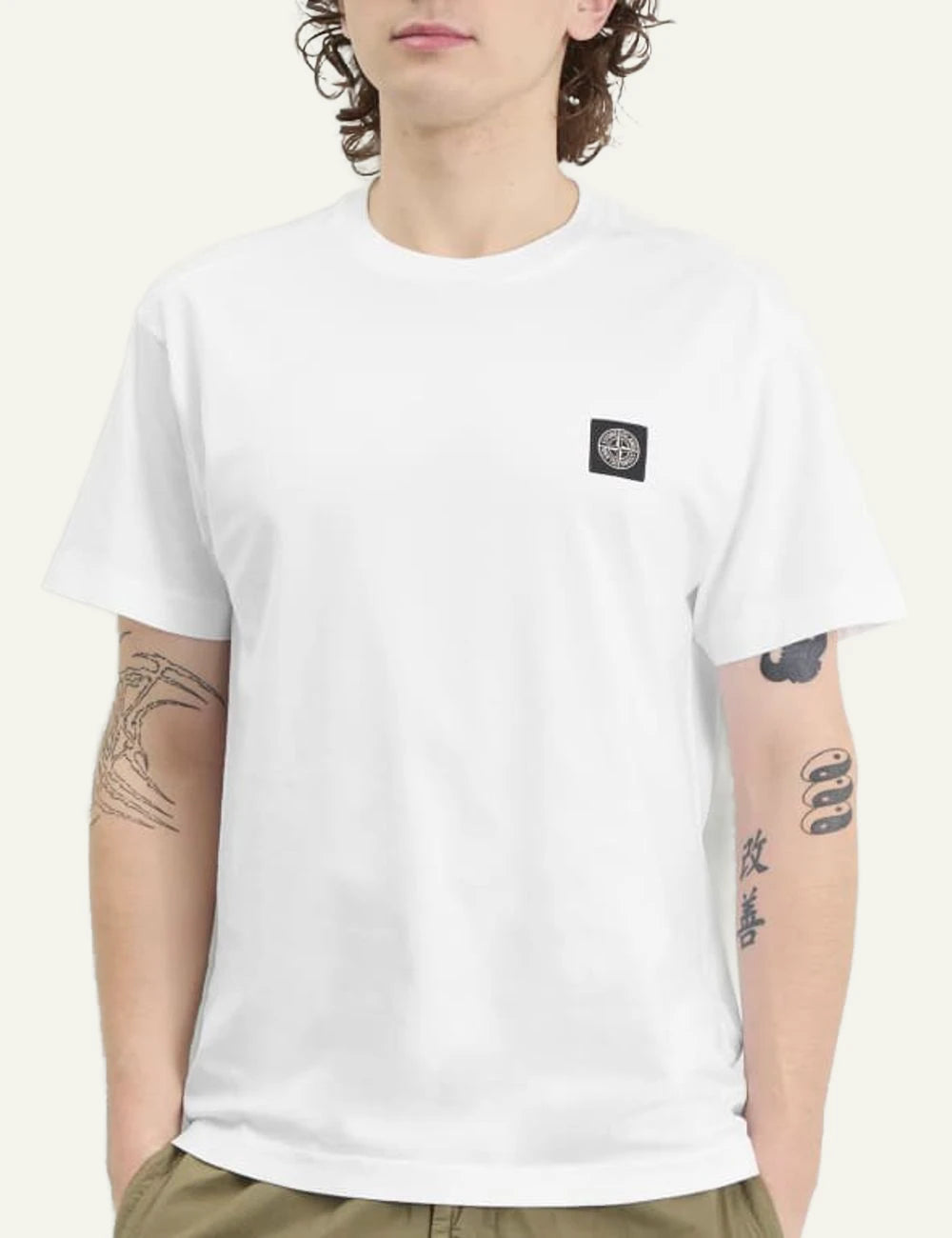 Stone Island T-Shirt White Regular Fit detail View