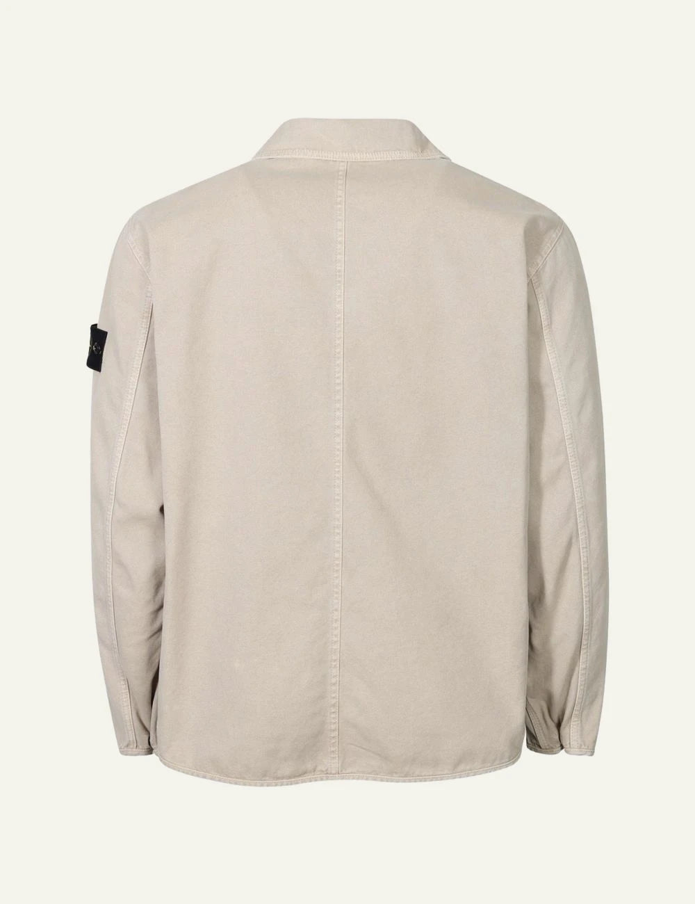 Stone Island zip jacket beige back