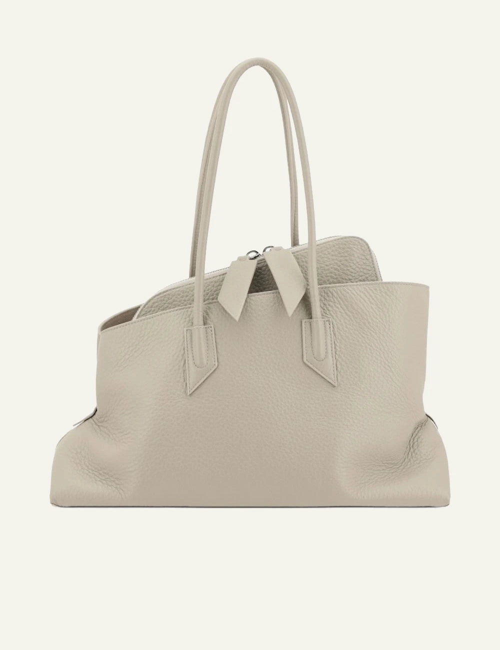 The Attico La Passeggiata M bag sand leather back view