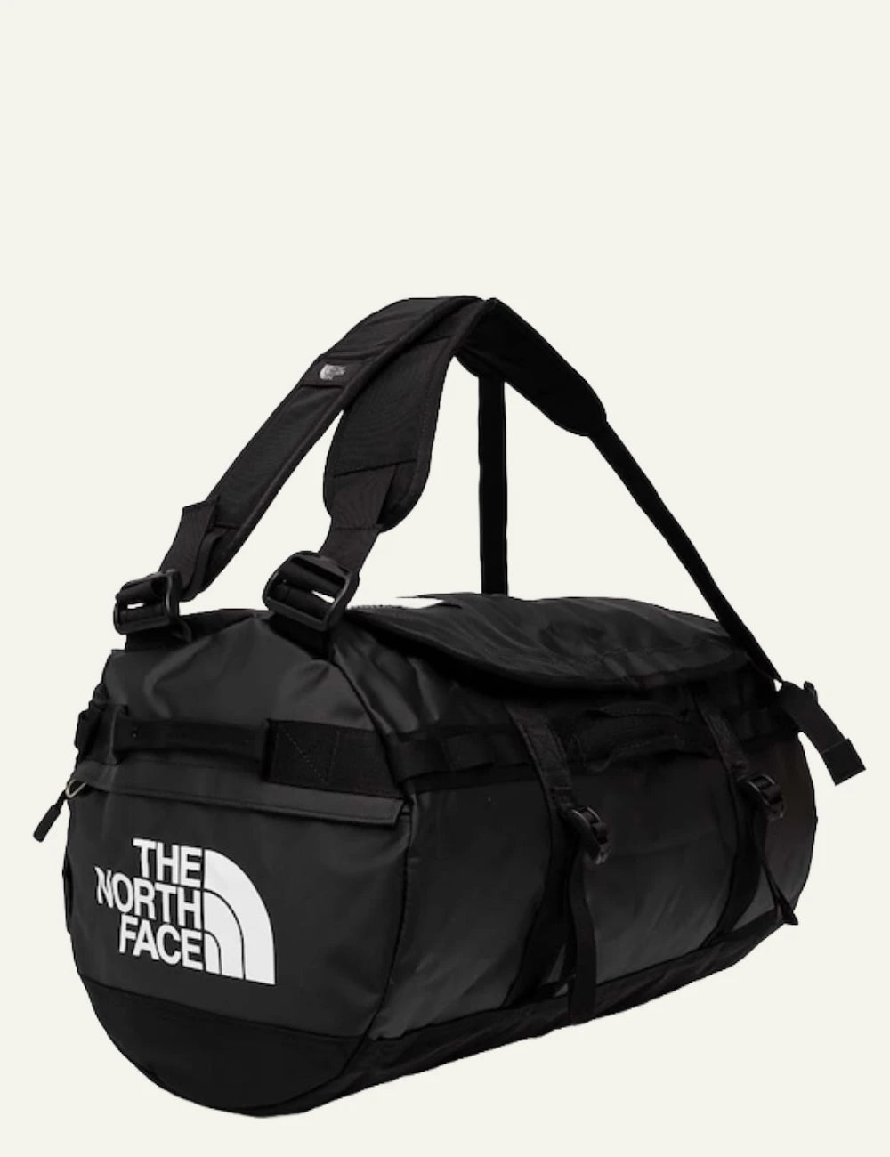 The North Face Base Camp duffel bag black 50L side view logo travel