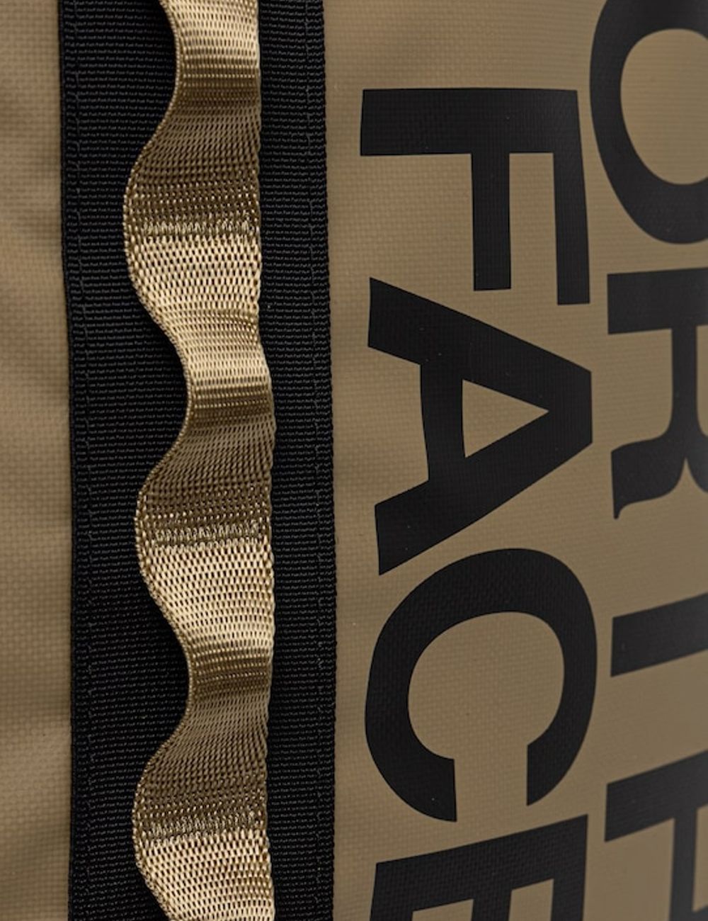 The North Face Base Camp Fuse Box backpack beige black logo front logo