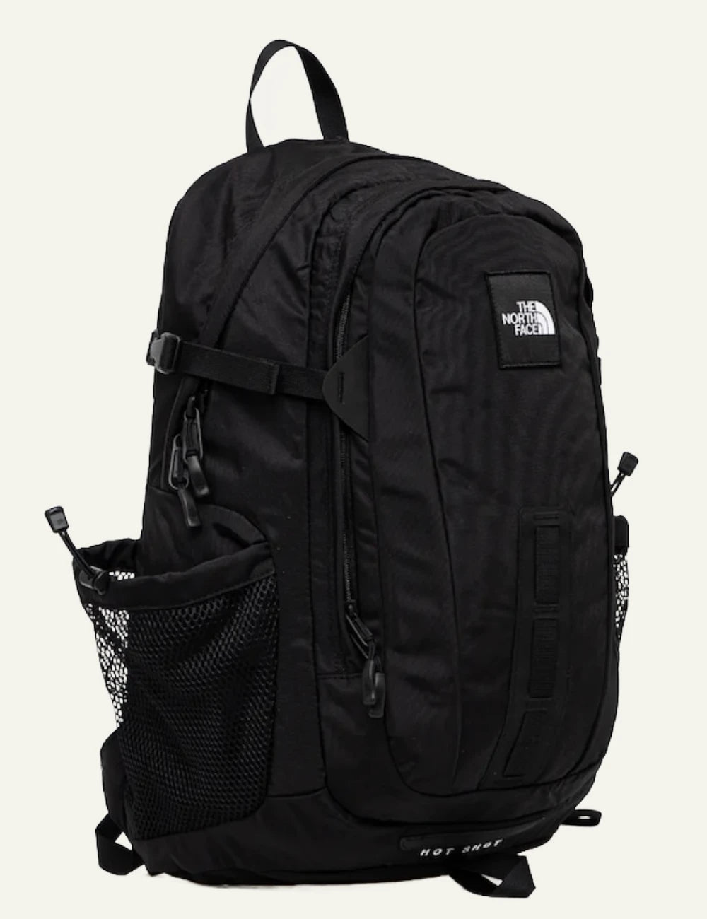 The North Face Hot Shot backpack black side view