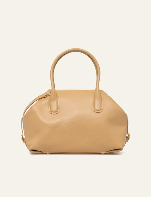 Themoire tallia bag beige front view
