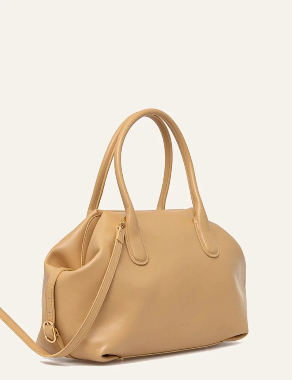 Themoire tallia bag beige side view