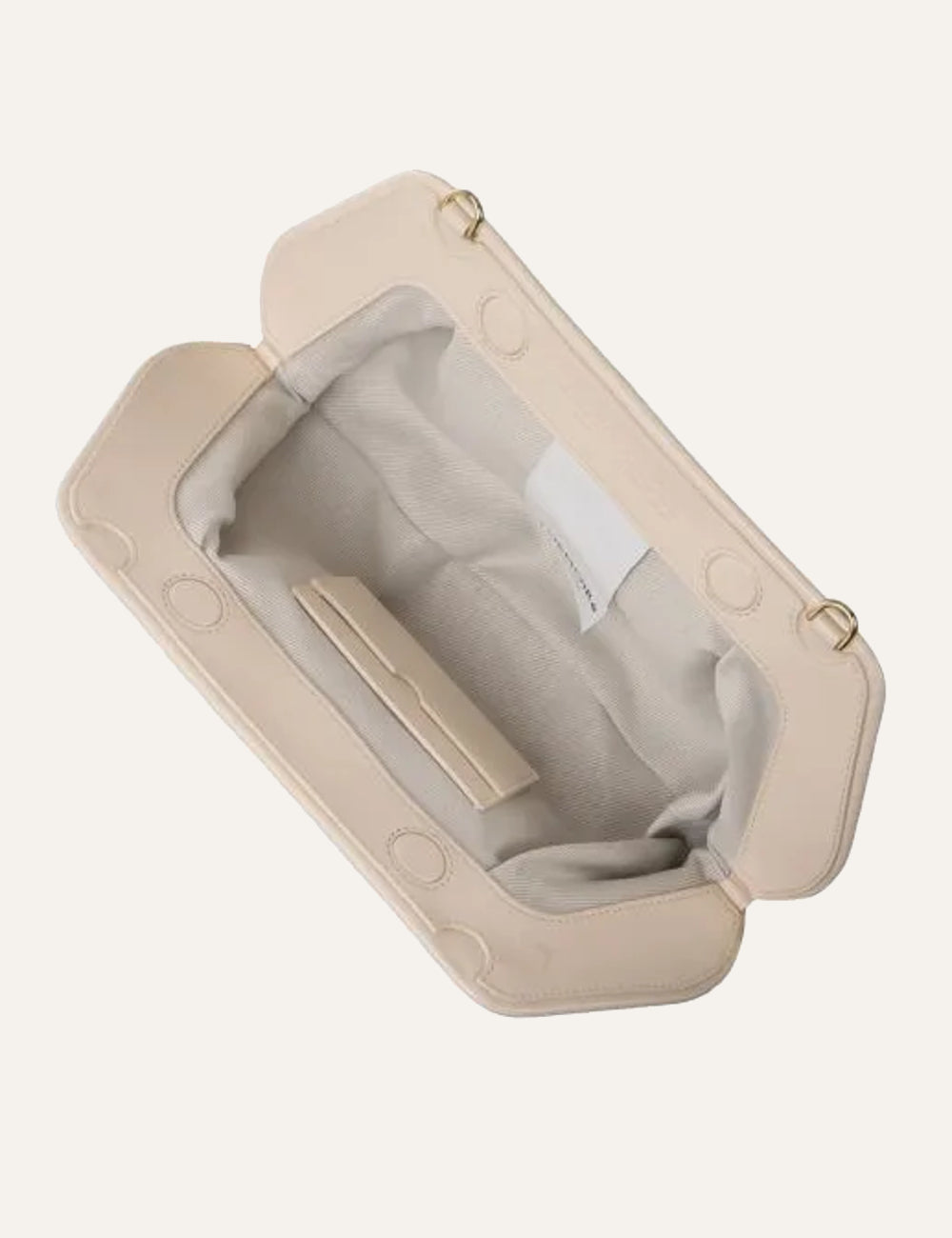 Themoirè shoulder bag cream insert view