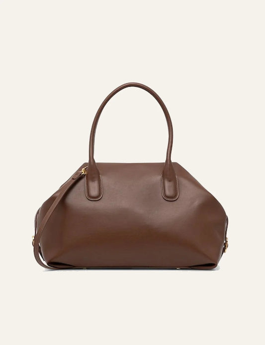 Themoire tallia bag brown front view