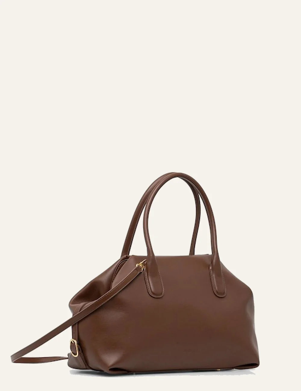 Themoire tallia bag brown side view