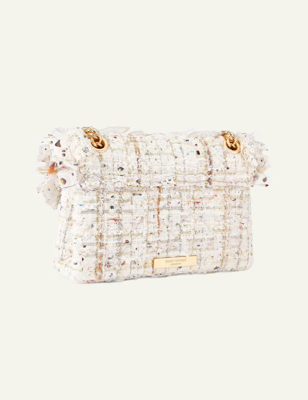 tweed mini kensington bone combination fabric other kurt geiger london back