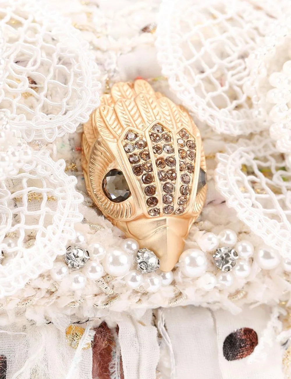 tweed mini kensington bone combination fabric other kurt geiger london logo