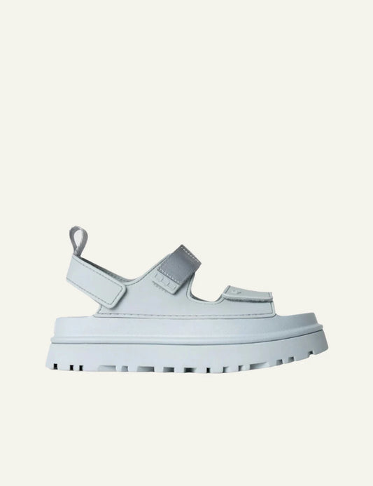 UGG GoldenGlow platform sandal sea salt side view