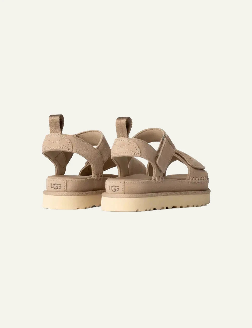 UGG Goldenstar suede sandal Sand back view