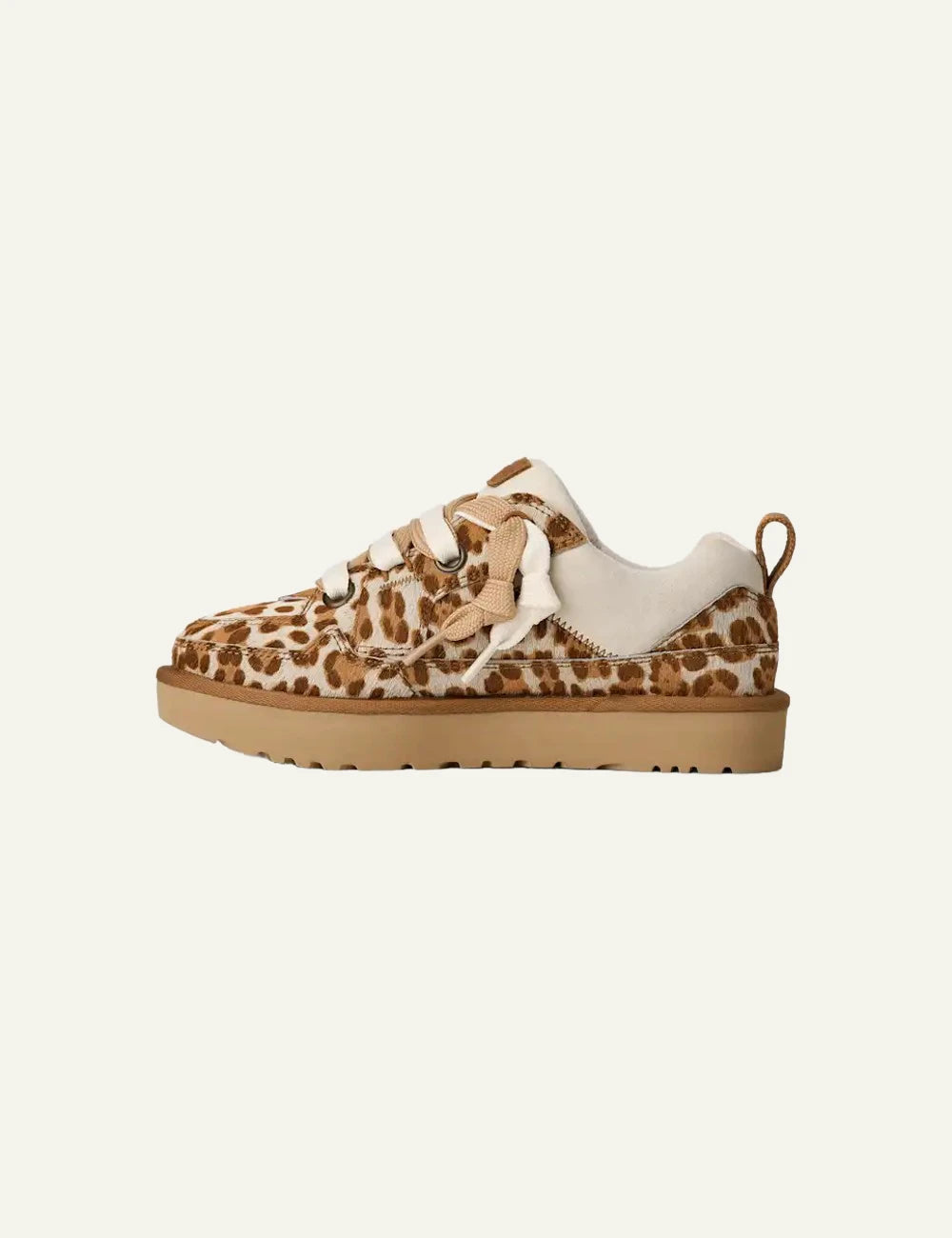 UGG Lo Lowmel Plains sneaker cow hair felicity leopard jasmine side 2 view
