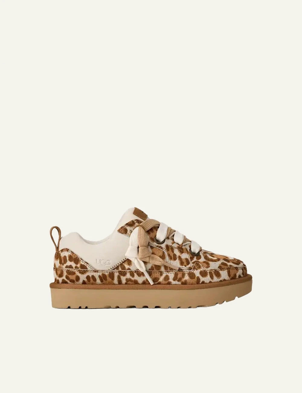 UGG Lo Lowmel Plains sneaker cow hair felicity leopard jasmine side view