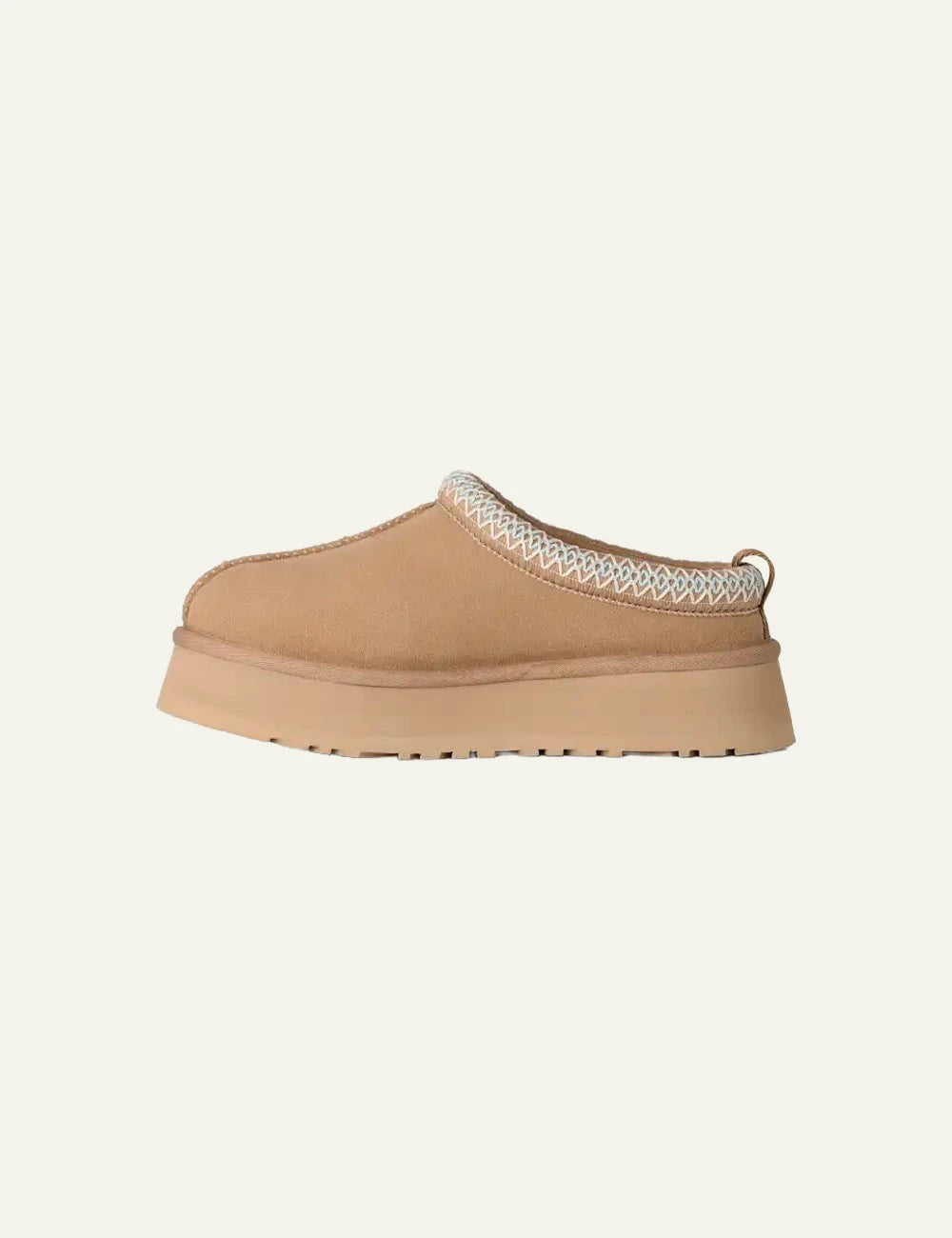 UGG Tazz II suede platform slipper sand &nbsp side profile