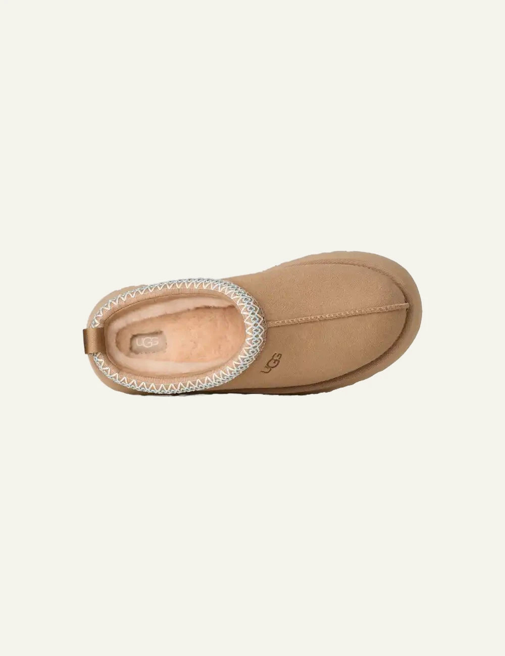 UGG Tazz II platform slipper sand &nbsp top outer view