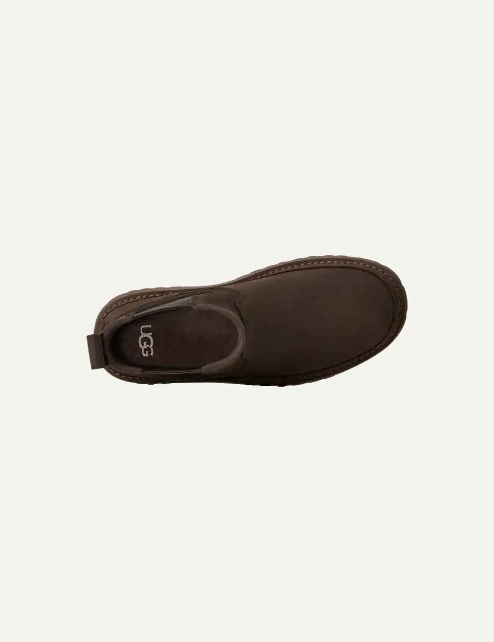 Unisex UGG Birch Chelsea dark brown waterproof suede and nubuck boots with elastic side panels and rubber outsole top