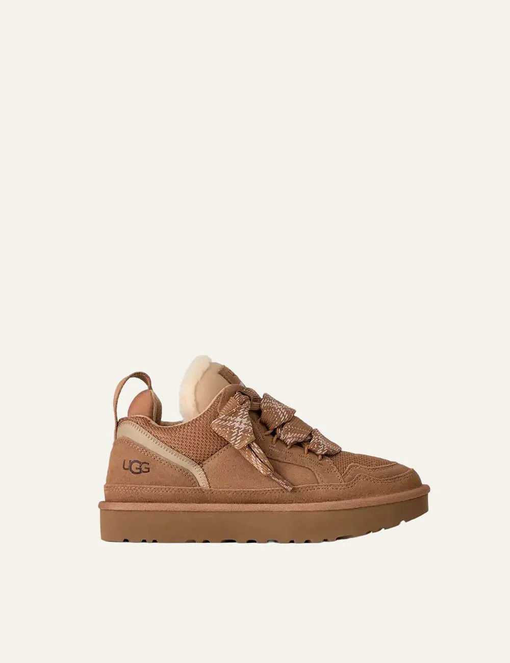 UGG Women’s Chestnut Suede Lowmel Sneakers with Two-Tone Laces