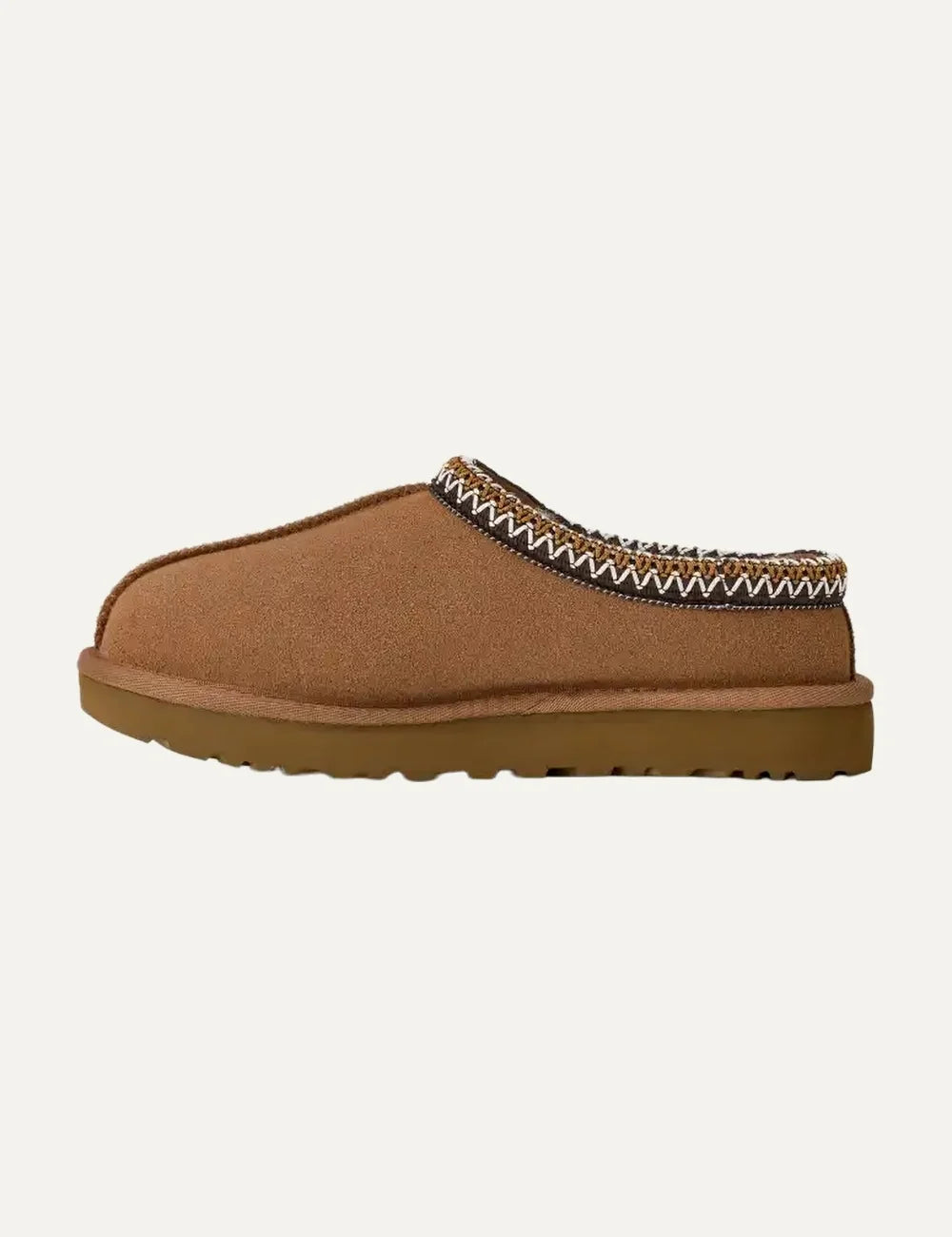 UGG Women’s Chestnut Suede Tasman II Slippers with Braided Trim profile