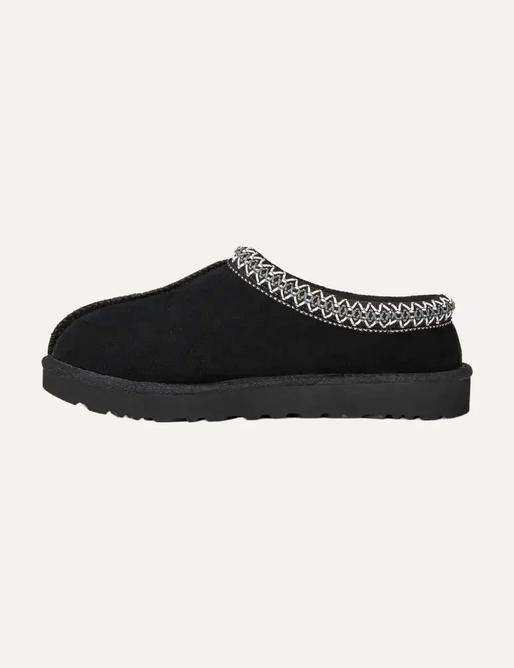  UGG Women’s Black Suede Sheepskin Slippers side