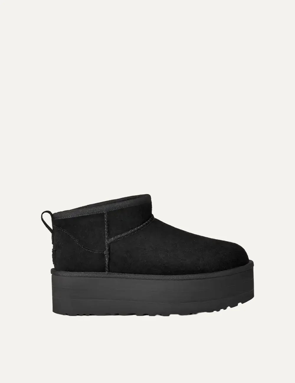 UGG Women’s Black Suede Ultra Mini Platform Boots