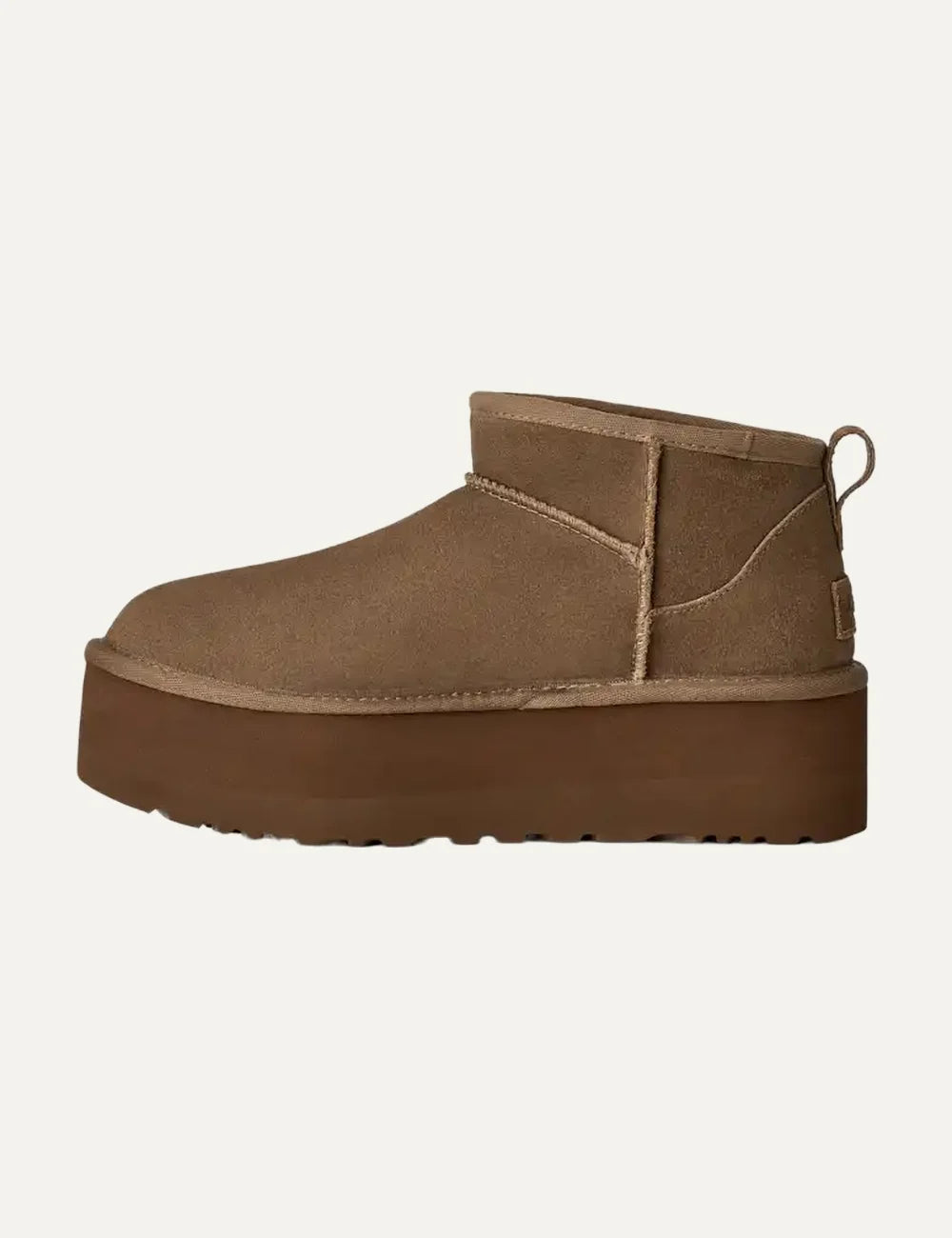  UGG Women’s Brown Suede Classic Ultra Mini Platform Boots profile