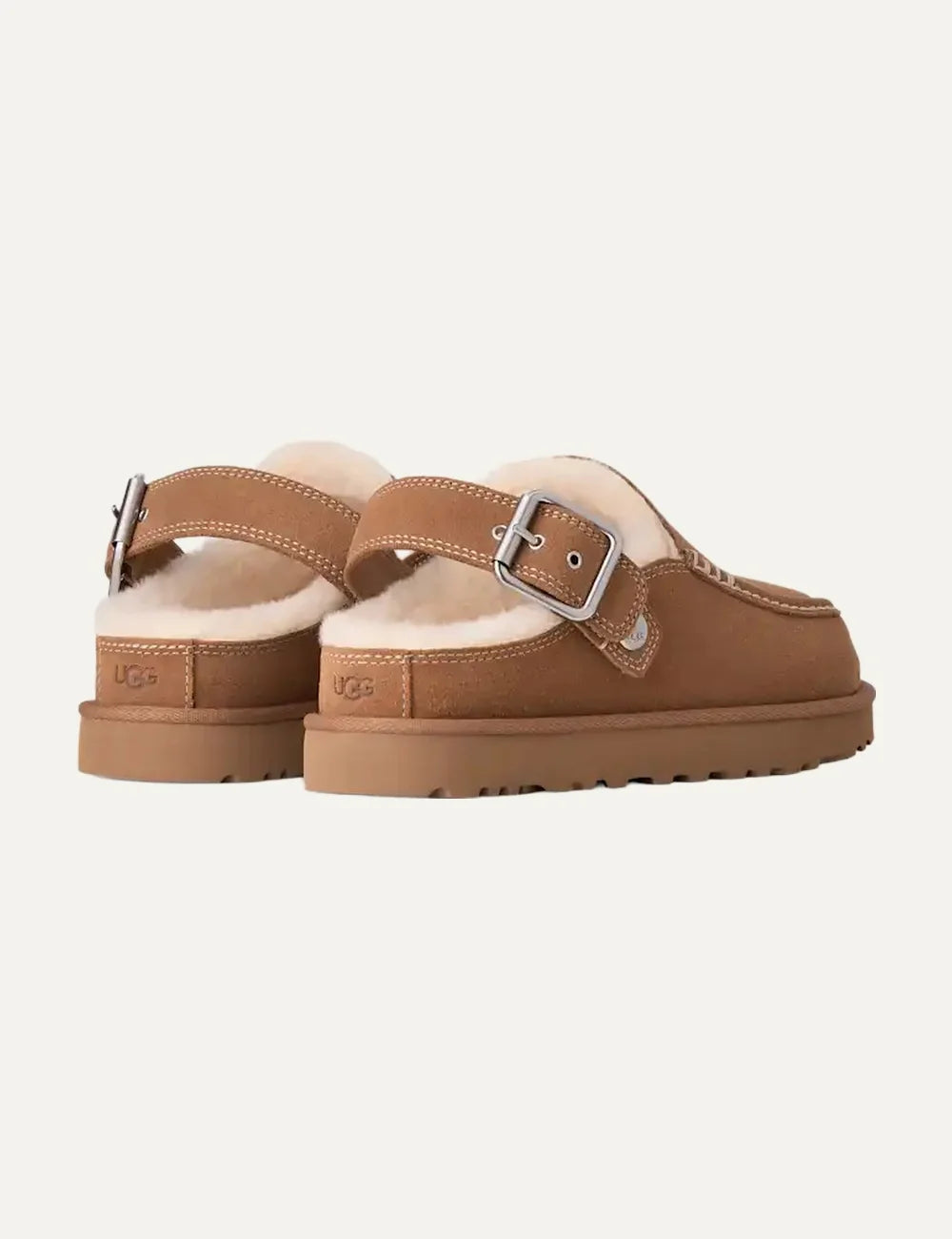 UGG GOLDENSTAR EVELINA CLOG CHESTNUT