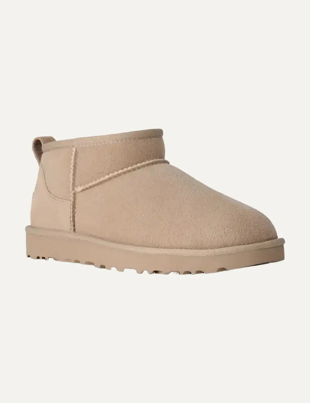 UGG Women’s Moonlight Sheepskin Ultra Mini Boots back angled