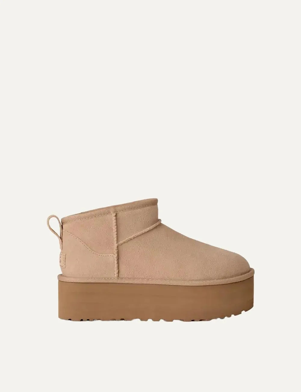 UGG Women’s Sand Suede Classic Ultra Mini Platform Boots