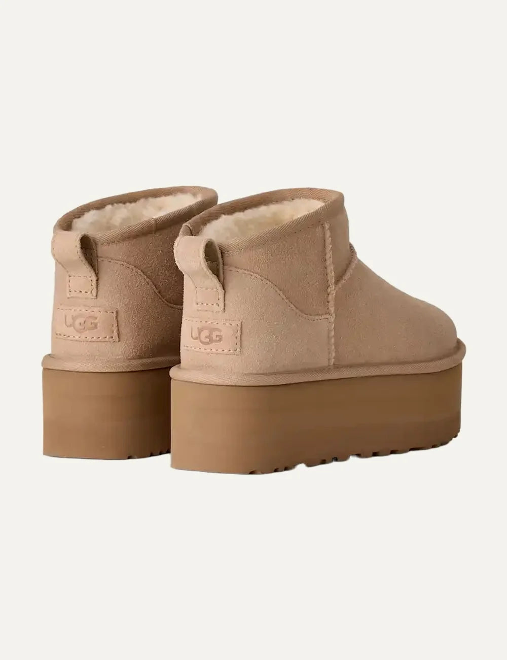 UGG Women’s Sand Suede Classic Ultra Mini Platform Boots back