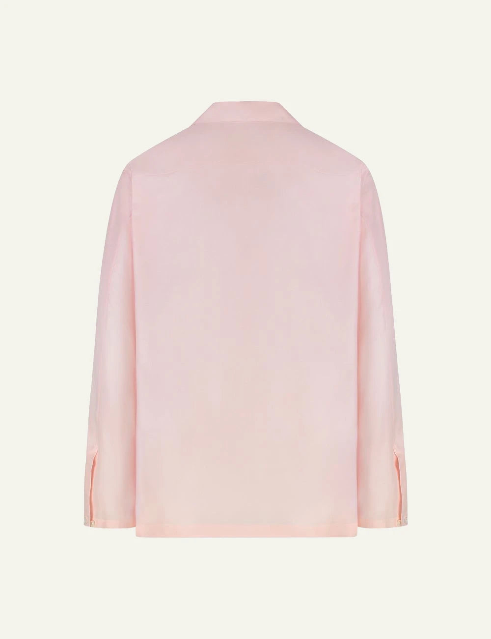 Umit Benan Havana silk shirt pink relaxed fit back view