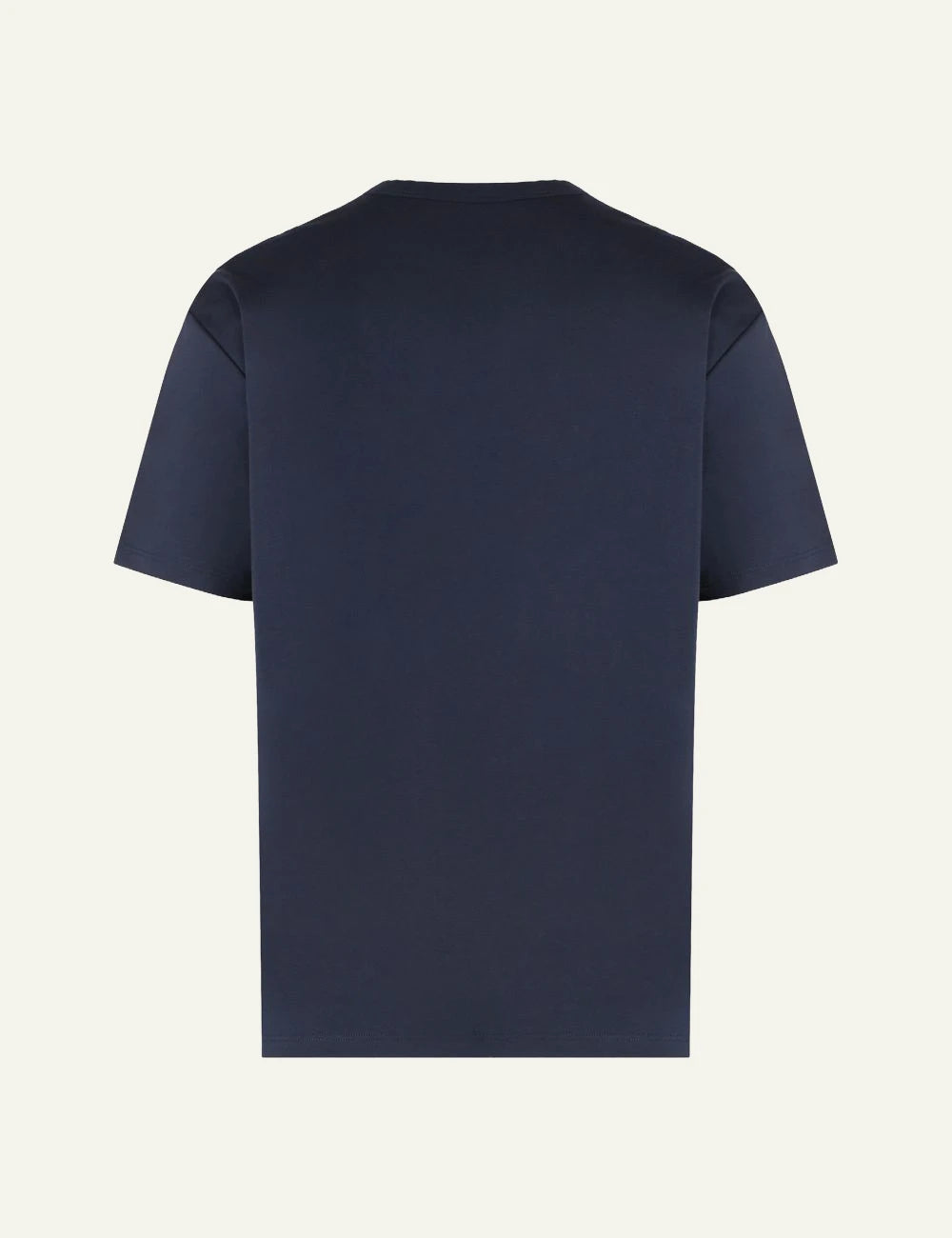 Umit Benan Paradiso t-shirt navy oversized crewneck back flat view