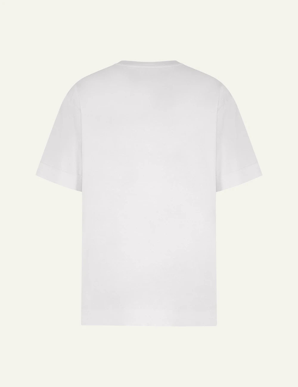 Umit Benan Paradiso t-shirt white oversized crewneck back flat view