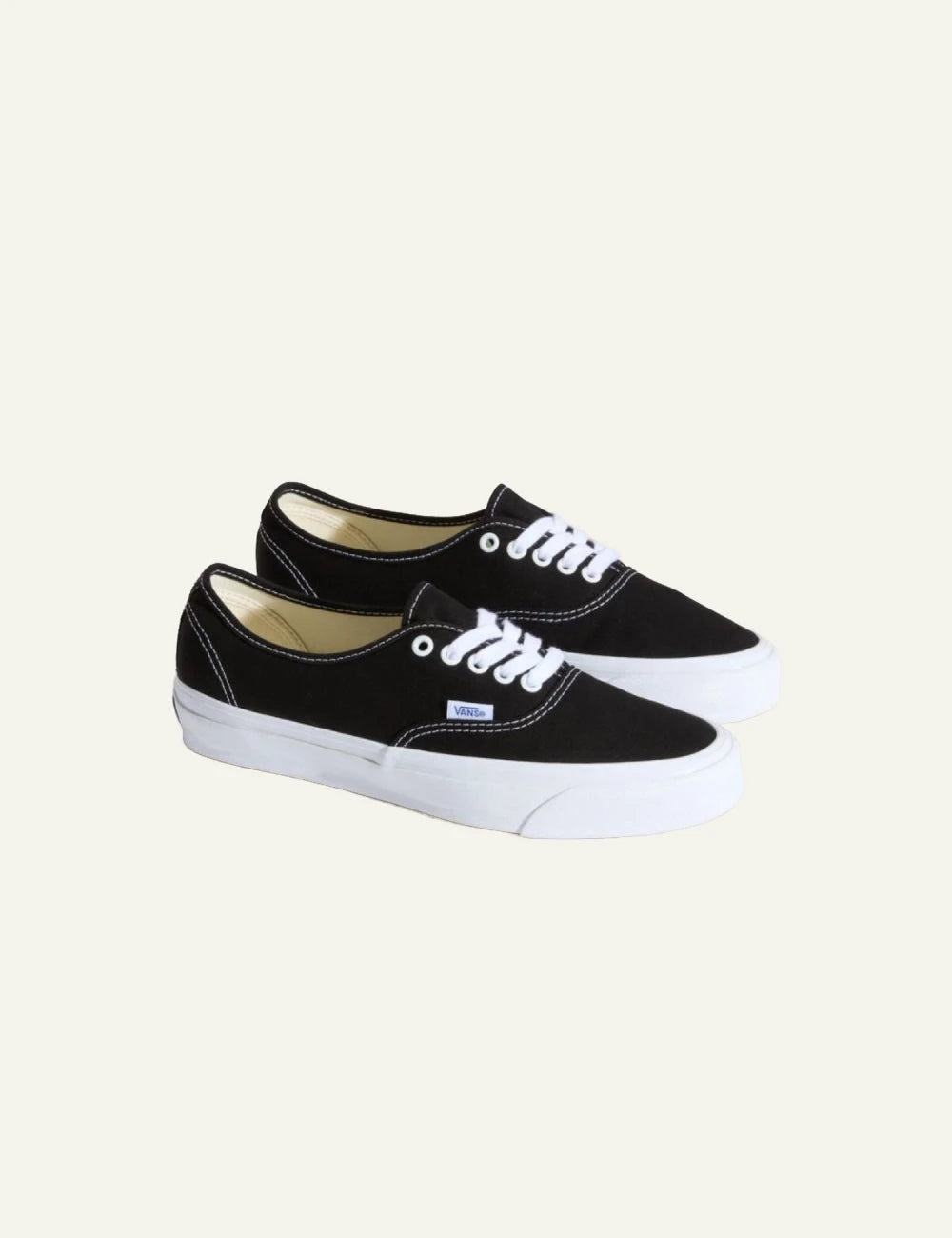  Vans Authentic Reissue 44 LX black canvas sneaker profile view