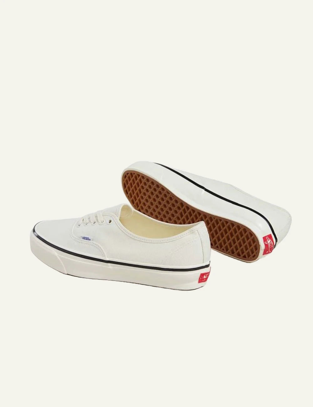  Vans Authentic Reissue 44 LX marshmallow canvas sneaker sole view