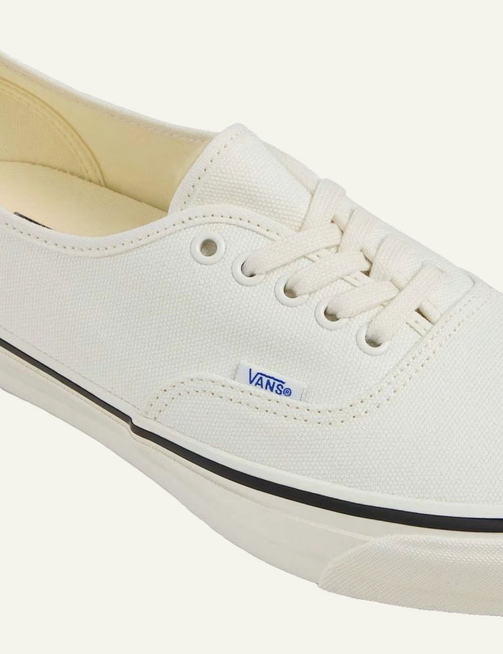  Vans Authentic Reissue 44 LX marshmallow canvas sneaker top view