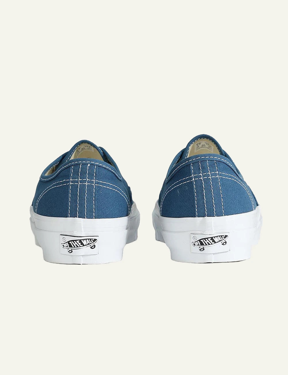 Vans LX Authentic 44 navy canvas sneaker back view