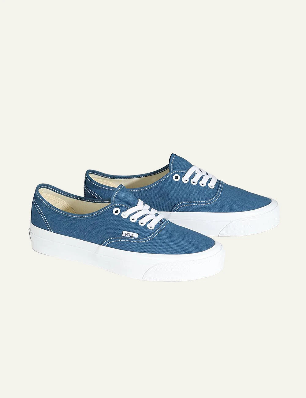 Vans LX Authentic 44 navy canvas sneaker profile view