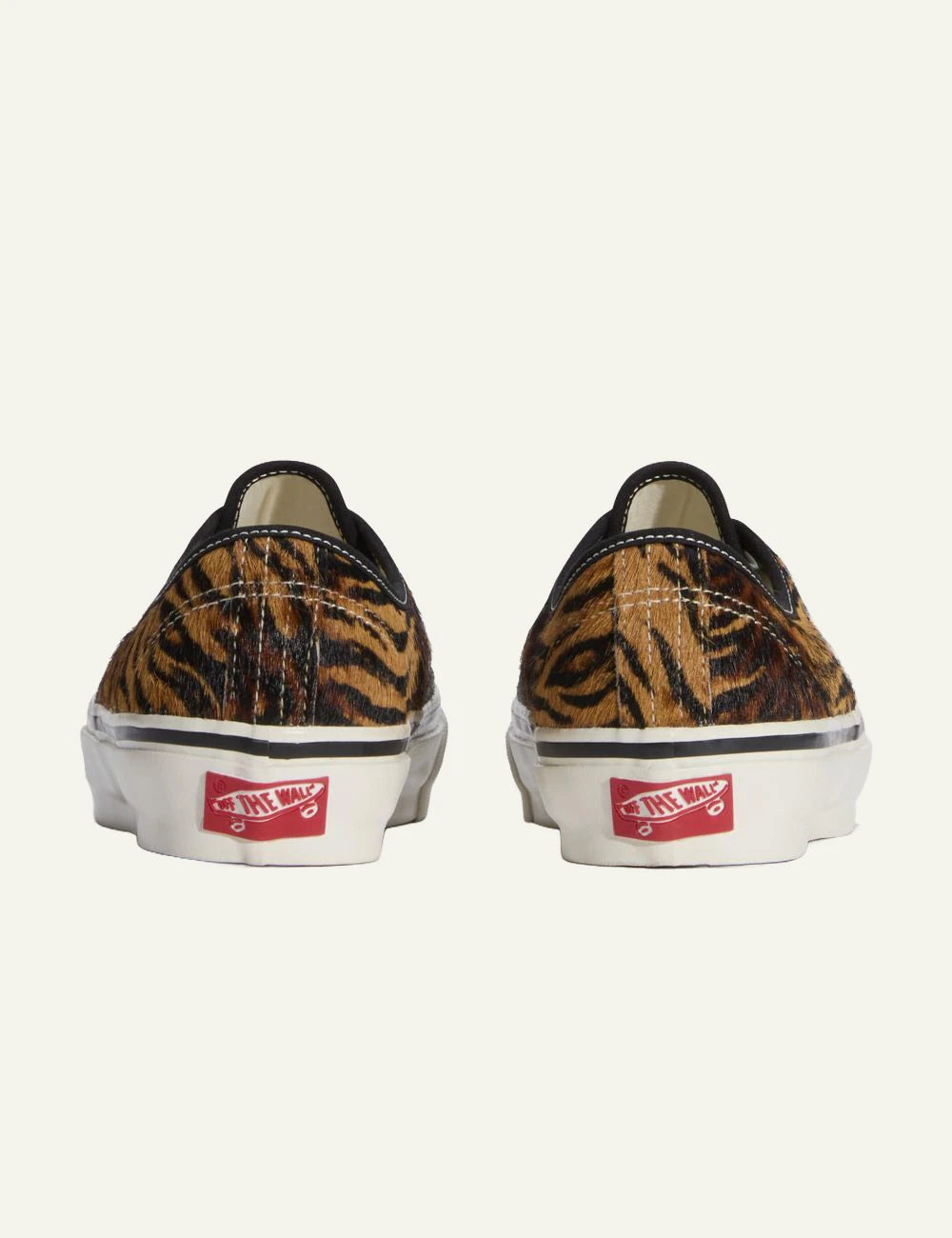 Vans LX Authentic 44 tiger pony hair sneaker back view