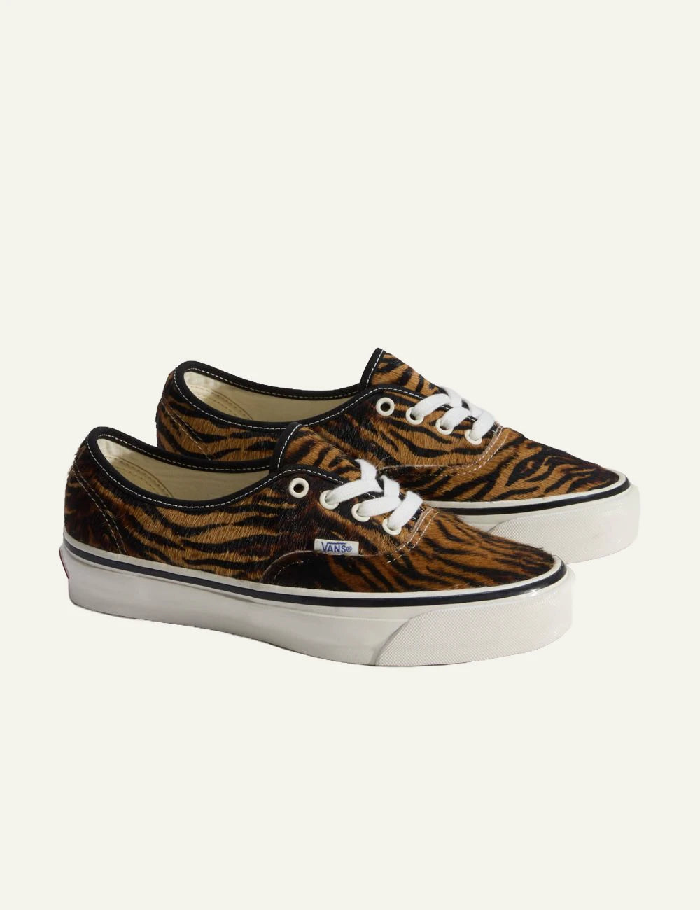 Vans LX Authentic 44 tiger pony hair sneaker profile view